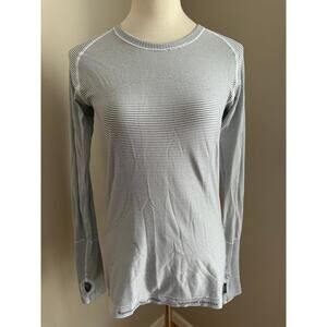 White Lululemon Womens Swiftly Tech Long Sleeve Running Shirt Size 8